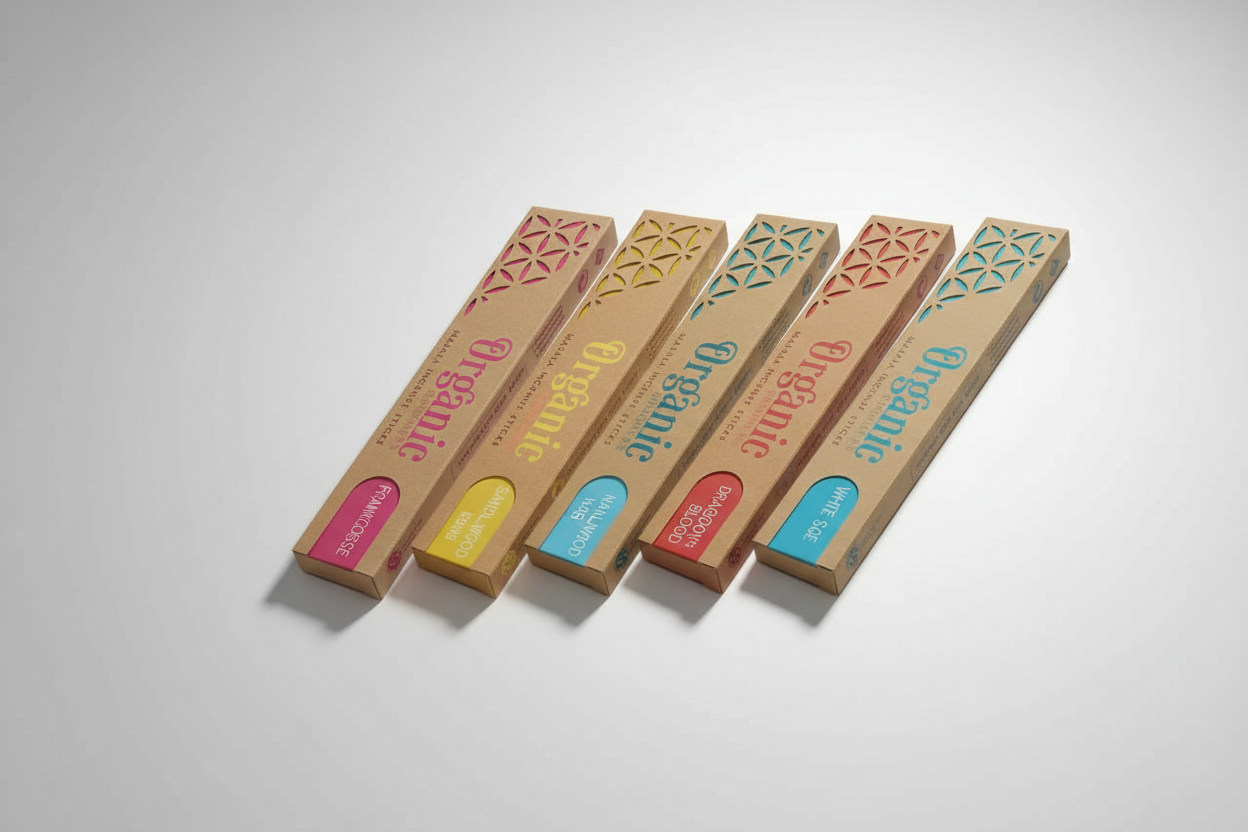 Organic Incense Collection Mockup